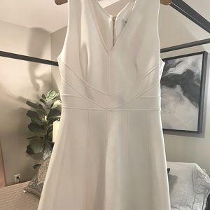 White Calvin Klein midlength A line dress size 4